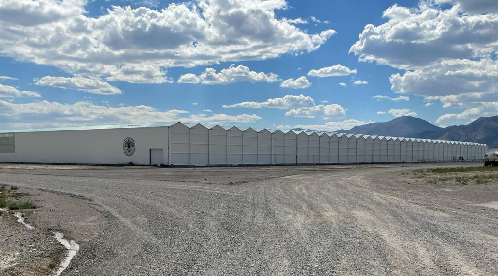 Silver Lion Farms glasshouse facility on its Nevada agricultural campus